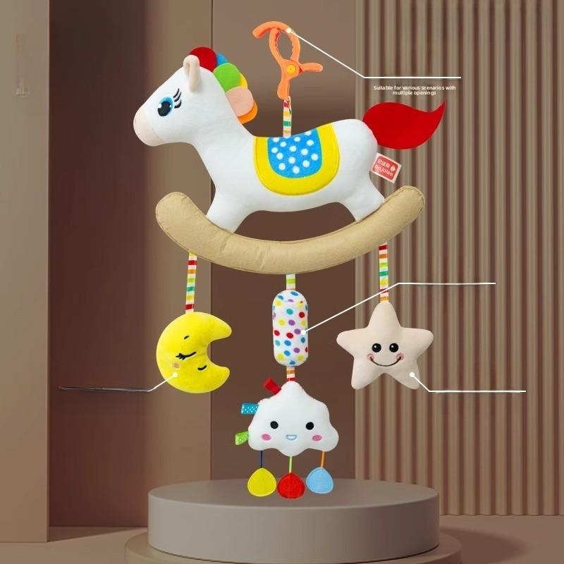 Plush Baby Grab Toy With Rope For Toddler Hand Exercise And Sensory Play