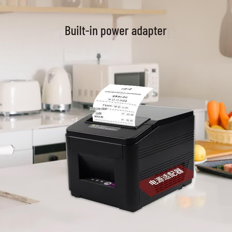 Gprinter GP-L80180I Thermodrucker für Kassenbons mit Auto-Cut CN-Stecker (Adapter enthalten)