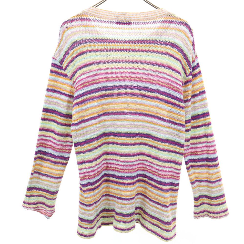 Missoni made in Italy Border Pattern Long sleeve sweater 44 knit Women Used