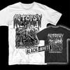 Autopsy Puncturing The Grotesque t-shirt album NERO BIANCO taglie S-5XL