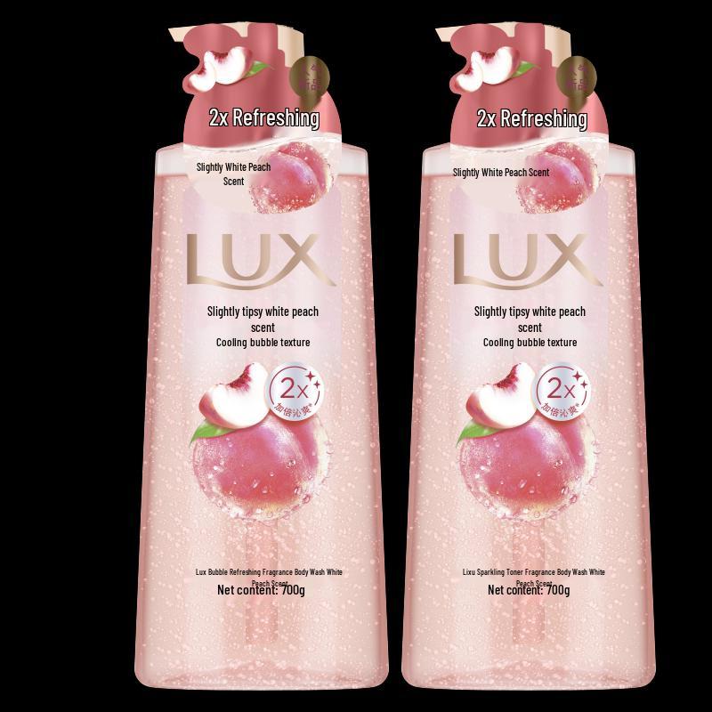 LUX White Peach Foaming Shower Gel (2 x 700g)
