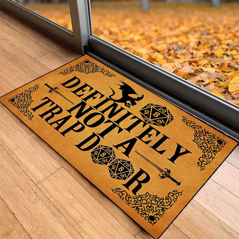 Dancing Skull Printed Bath Mat Super Absorbent Non-Slip Bathroom Carpet Kitchen Doorway Horror Entrance Rug Home Halloween Decor