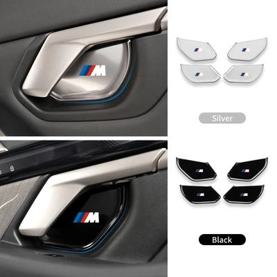 New For BMW 5 Series G60 2024 Car Interior Door Bowl Decorative Plate Door Handle Puller Protection Sticker Car Accessories