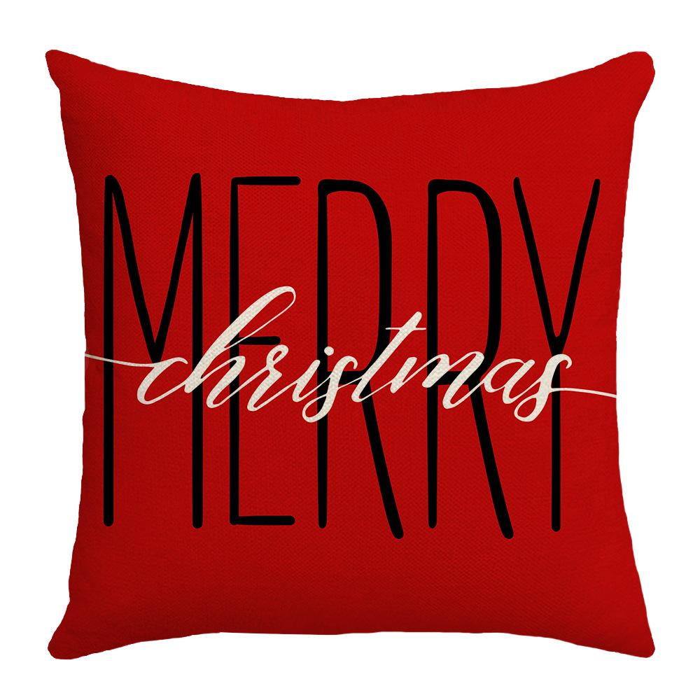 Christmas Pillow Case Christmas Sofa Living Room Pillow Case Pillow Case Home New Style