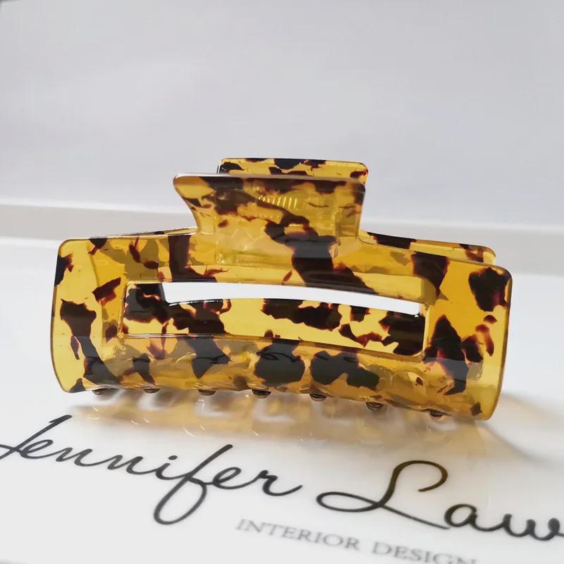 7.5cm Rectangular Hollow Acetate Ponytail Hair Claw Clip - Hot Selling Accessory