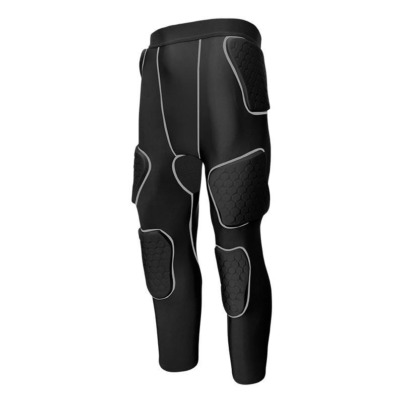 Rugby/Football Anti-collision Protective Gear Set: Padded Pants & Shoulder Pads for Goalkeepers - Tight-fitting, 3D Sports Equipment