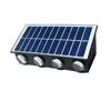 Solar LED Wall Lamp, Outdoor Waterproof Garden Light, IP65, Up/Down Lighting with Three-Color Dimming.