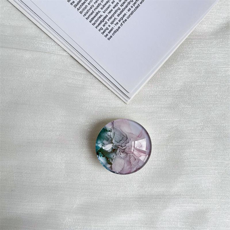 Transparenter Kristallkugel-Handyhalter: Kreativer Einziehbarer Ständer für Faule Desktop-Nutzung