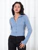 Baken [Slit Sleeve] Soft Ribbed Slim Two-Way Zip-Up Bk4326 (3 Colors)