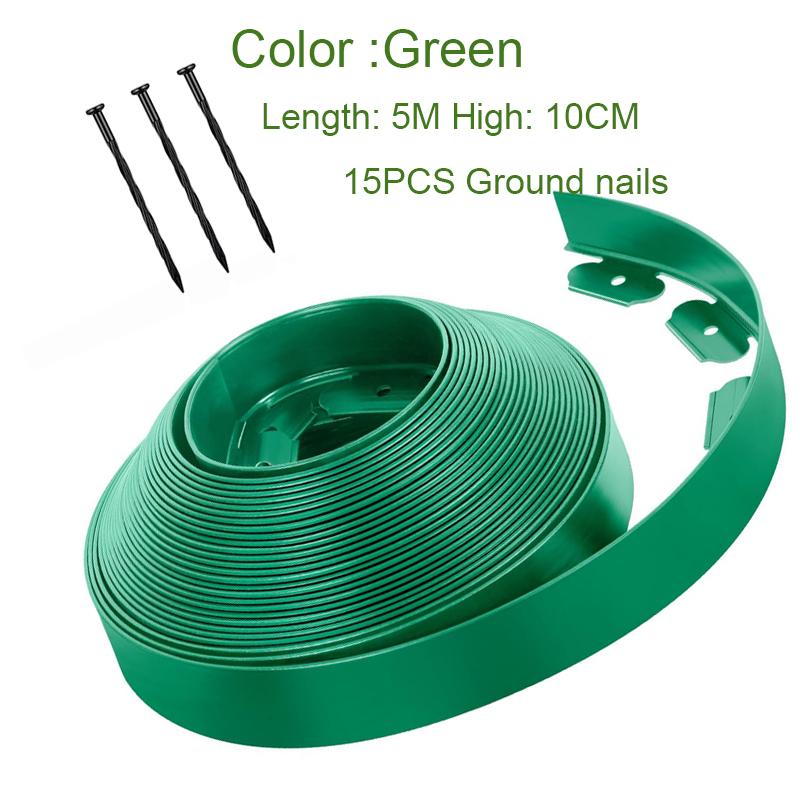 Garden Fence Decoration Buildings Outdoor Border Lawn Edge Panels Isolator Accessories Collars Plastic  Landscaping Edging Tools