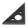 Thickened 45 Degree Aluminum Alloy Triangular Angle Ruler Woodworking Measuring Tool