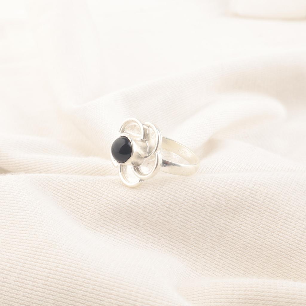 Black Tourmaline Gemstone Jewelry, 925 Sterling Silver jewelry, Handmade Silver Ring, Tourmaline Silver Ring, Gift For Her