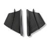 Pair Motorcycle Carbon Fiber Look Winglets Fin Spoiler Trim Cover Air Deflector