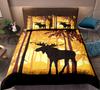 Bedding Set Sunset Deer Printed Pattern Duvet Cover Kids Adult Bed Set Room Decor 1 Duvet Cover, 1-2 Pillowcases
