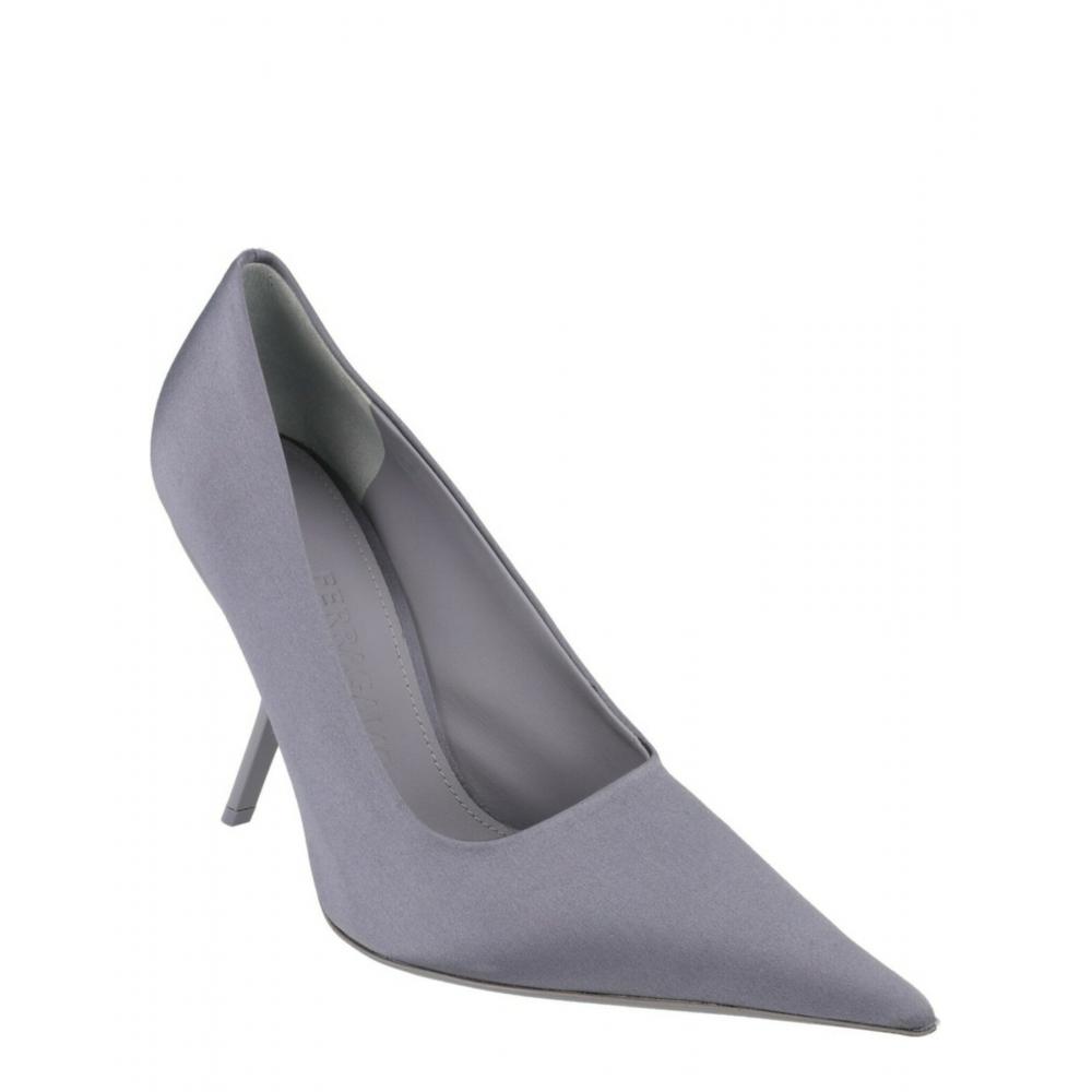 Salvatore Ferragamo Eva X5 Satin Pumps Dark Grey