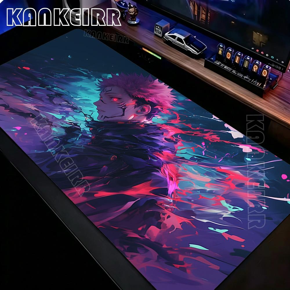 Anime Supernatural Jujutsu Kaisen Mouse Pad Natural Rubber Mousepad Large Gaming Lockedge Thickened Pc Table Desk Mat Big Carpet