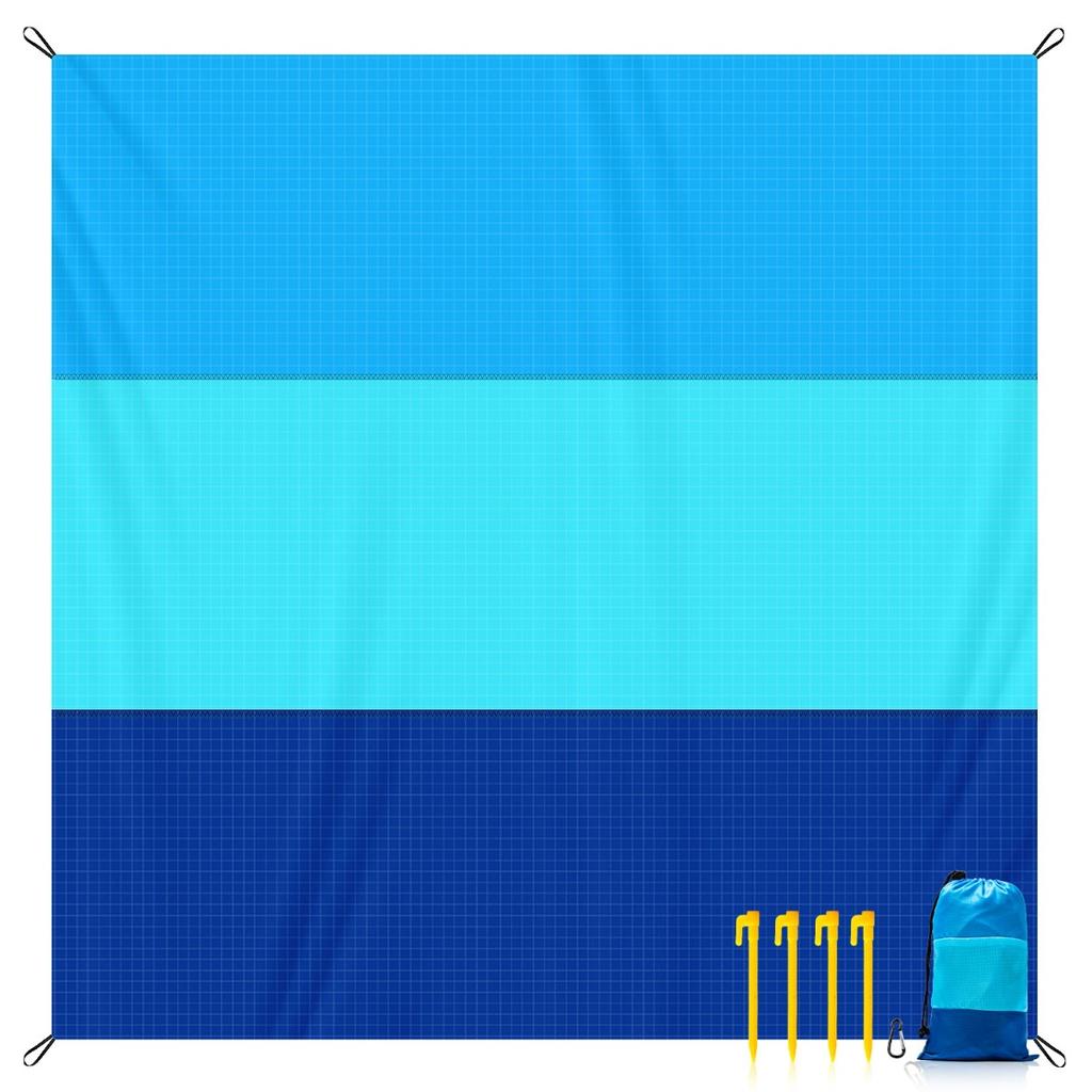 Outdoor Beach Blanket 4-7 Person Extra Large Lightweight Sandproof Beach Mat Large Picnic Mat Suitable for Beach Travel Camping Hiking
