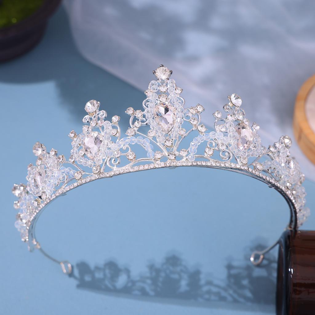 15 Colors Crystal Crown Tiara Rhinestone Prom Diadem Bridal Wedding Hair Accessories Jewelry Crown Tiara for Women Bride