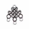Floral Multi Loop Charm Vintage Filigree Findings Fit Flat Cabochon For Jewelry DIY