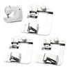 3Pcs Sewing Machine Presser Foot 8/8Inch, 6/8Inch, 4/8Inch Hemmer Foot Set for Household Sewing Machine