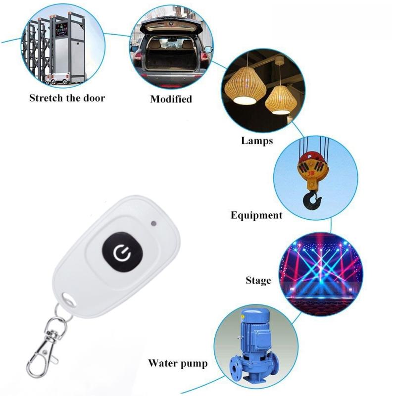 433Mhz RF Wireless Remote Control 1 2 3 Buttons 1527 Learning Code Transmitter for Garage Door Controller for Light/Fan/Motor/Garage Door Opener