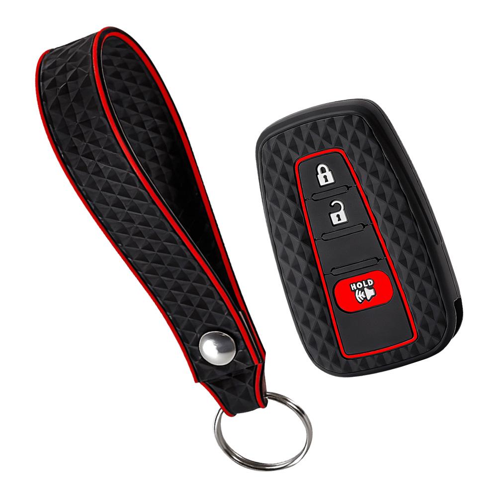

Silicone Remote Car Key Case Cover For Toyota Chr Camry Corolla Rav4 Highlander C-Hr Prius Land Cruiser Prado Shell Accessories