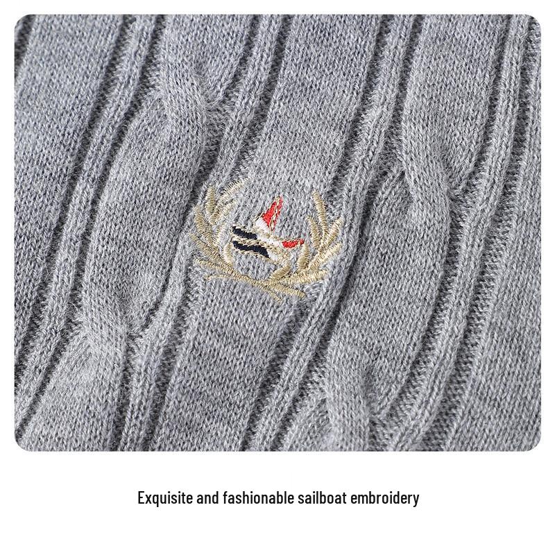 Navigare Girls' Polo Cable Knit Sweater