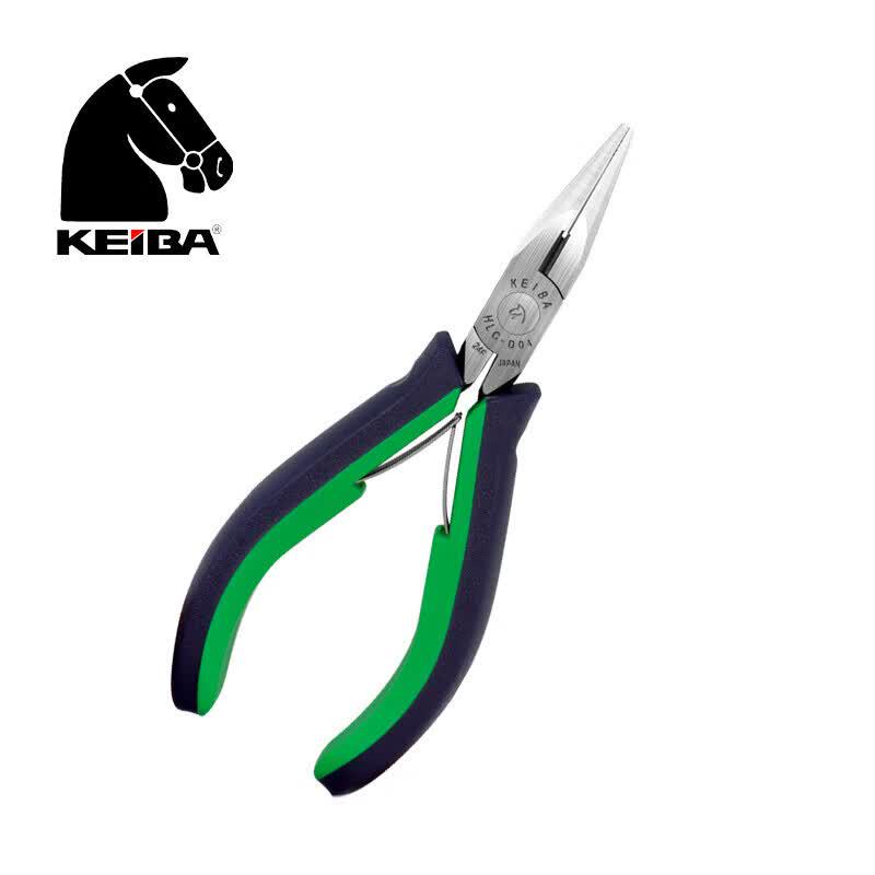 KEIBA Precision Serrated Long Nose Pliers with Cutter