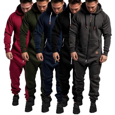 Herren Farbverlauf Winter Freizeit Hoodie Aufdruck Reißverschluss Aufdruck Overall