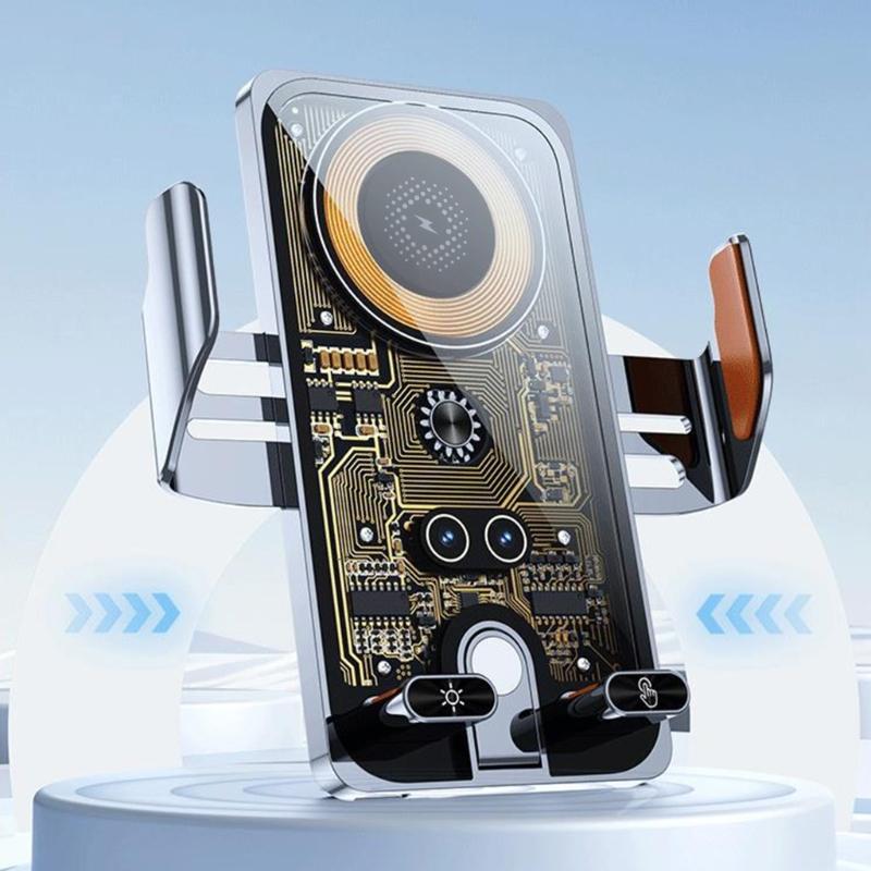 Quick Charging Car Phone Stand 66W Wireless Charges High Speed Wireless Charging Car Mount Intelligent Clamping Wireless