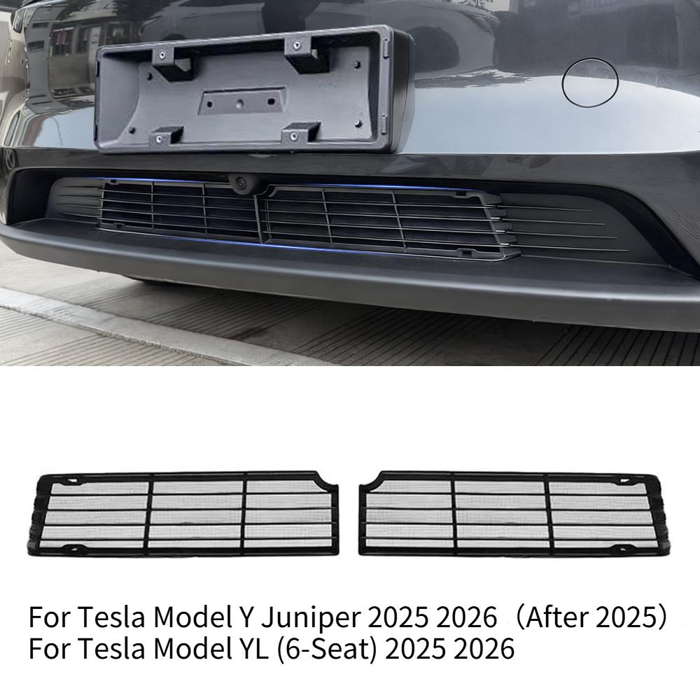 For Tesla Model YL/Y Juniper 2026 Insect-proof Net Mini Lower Bumper Anti Insect Net Anti Dust Proof Inner Vent Grille Cover