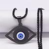 1 Stück Böse Blaue Augen Halskette Edelstahl Türkische Augen Griechischer Schmuck Böse Augen