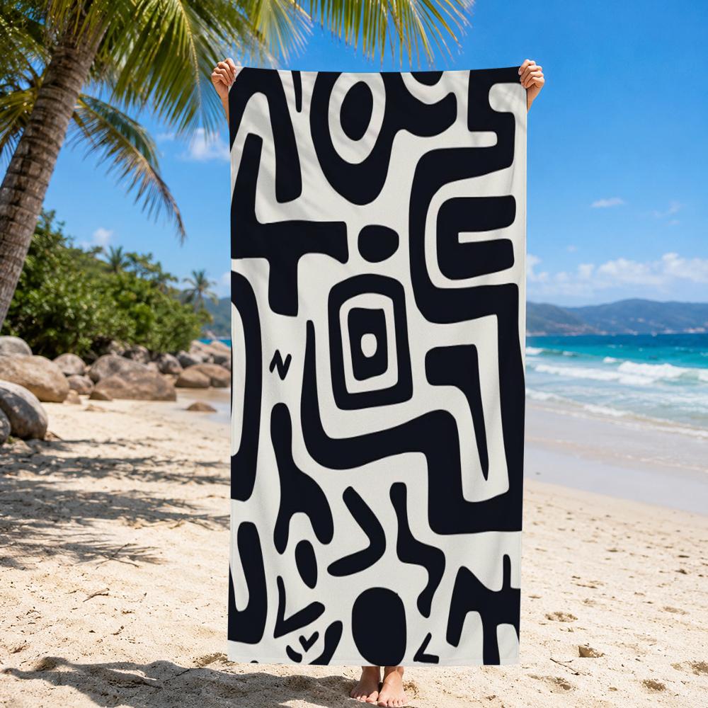 Textile A-African Style Fabric Prints Towel Dry Microfiber Bath Towel for Swimming Surfing Camping Unisex Holiday