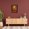 Maa Annapurna Photo Frame for Kitchen & Pooja Room | Hindu Goddess Poster In Black Frame – 10x12 Inch Wall Photo