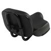 Extra Wide Bike Seat with Backrest and Comfortable Ergonomic Design Adjustable Height Leather Saddle Pad for EBike, Tricycle