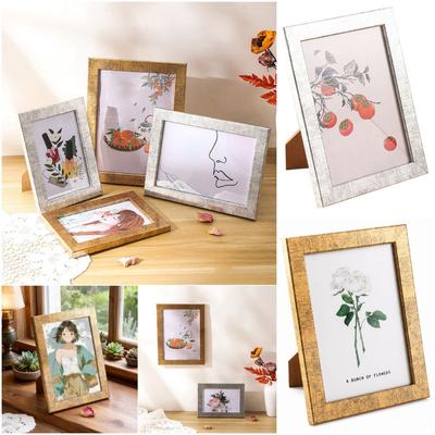 Multi-sizes Picture Frame Silver Gold Picture Display Frame Creative Jigsaw Frame Office