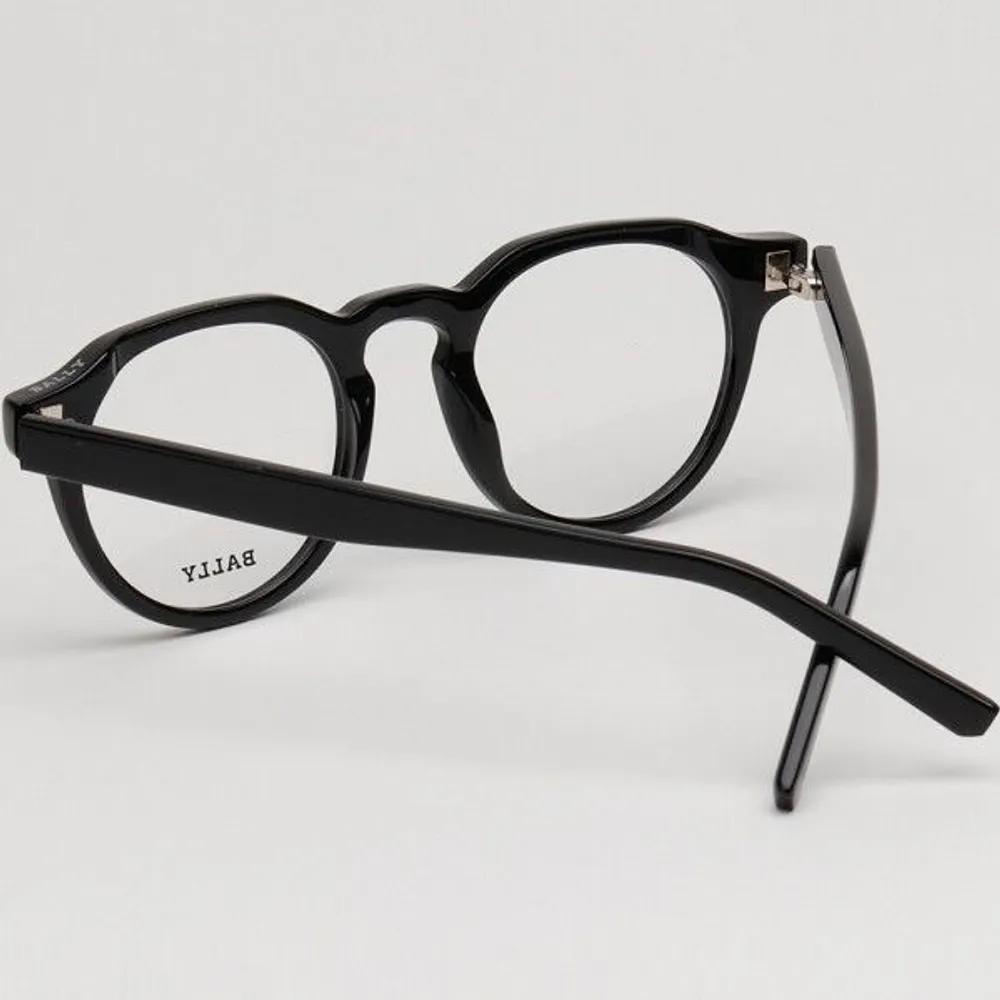 Bally Eyeglass Frames BY5020 001 Round Fashion Horn-rimmed Frames