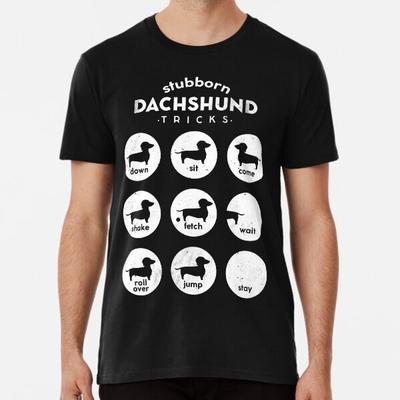 Sturköpfiger Dackel Tricks Diagramm Premium T-Sh S bis 5XL Hergestellt in der AU/USA T-Shirt
