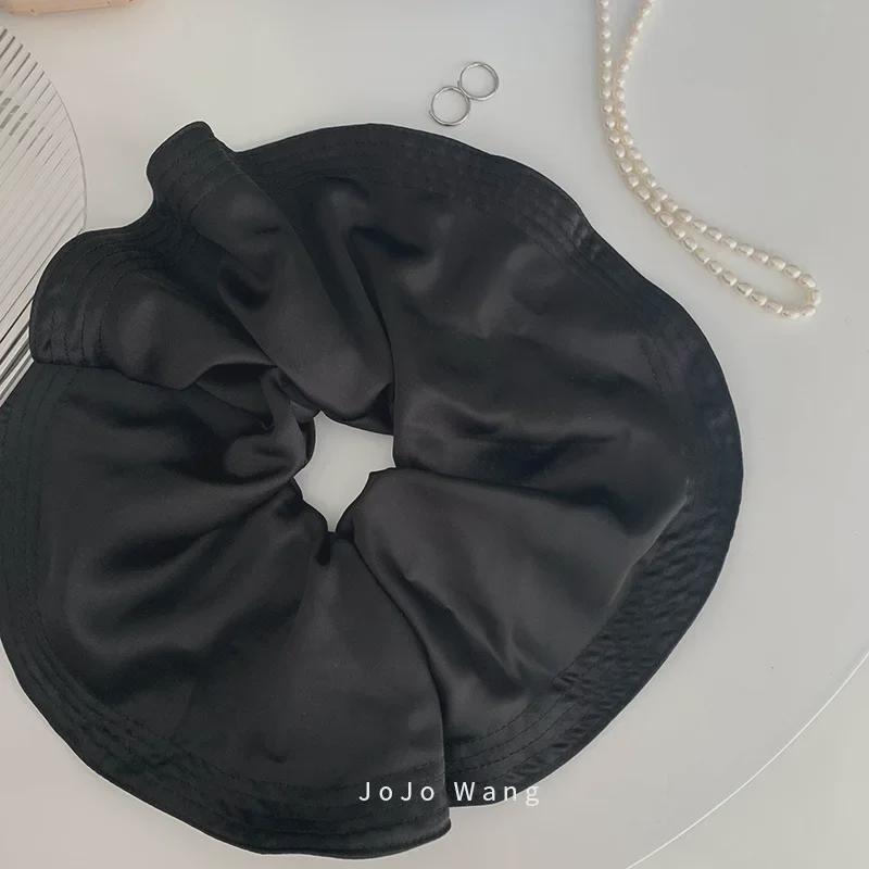 Korean Style Oversized Satin Bow Headband Hair Tie