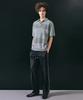 LMOOD Holiday Pk Half Knit Short Sleeve Shirt Ash Blue