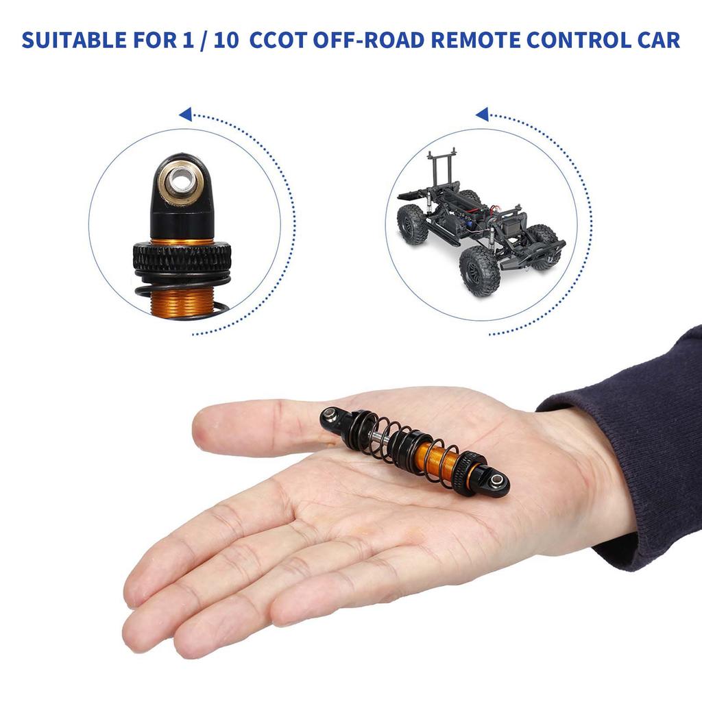 4pcs Adjustable 80mm Metal Shock Absorber Damper for 1/10 CC01 Remote Control Crawler Off-road Car