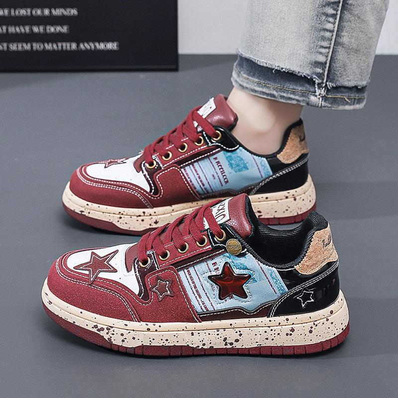 Star shoes spring and summer new retro flat-bottomed versatile old board shoes niche design sports and leisure shoes