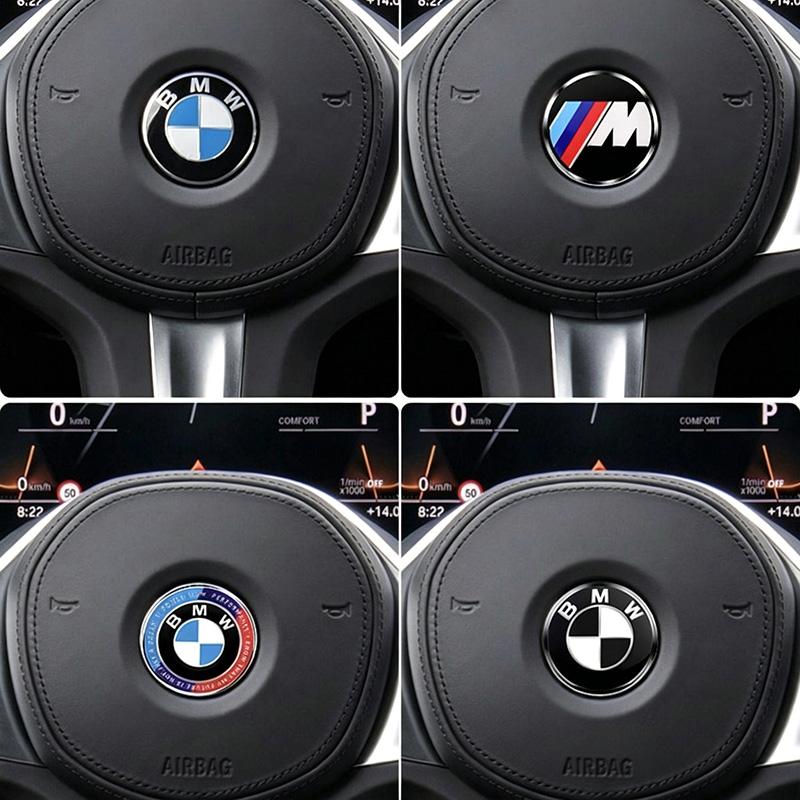 Car Steering Wheel Decoration Badge 45mm Sticker Accessories For BMW F25 F26 F16 F15 F34 F07 F40 F10 F45 F46 G20 G22 G23 G12 F13 DL5