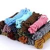 2 Pair NEW Heavy Duty Round Boot Laces Durable Striped Shoelaces for Hiking Work Boots Outdoor Sports Sneaker Shoe Laces