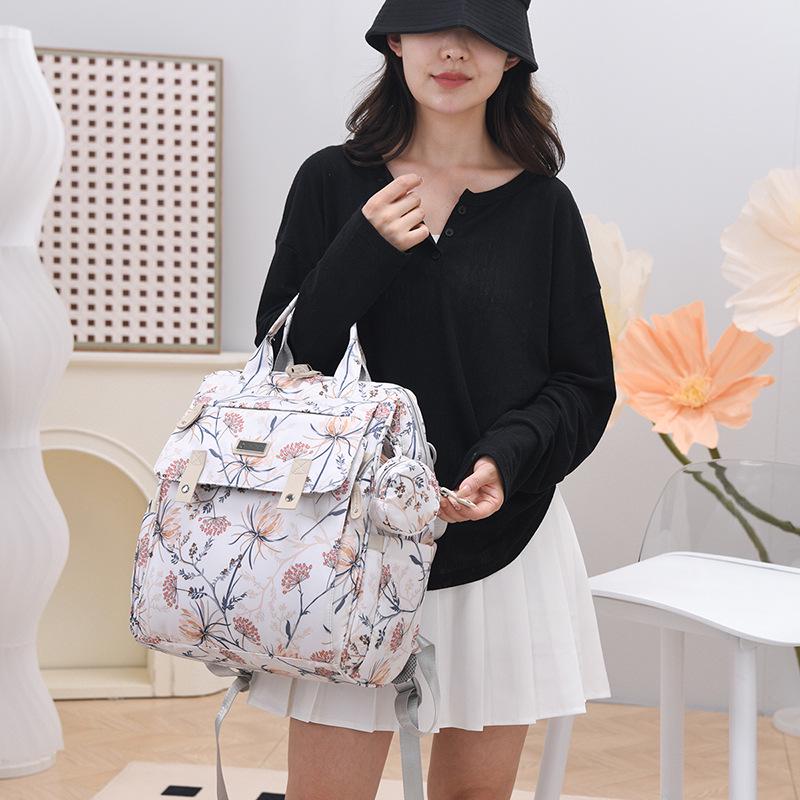 New Large Capacity Mother & Baby Casual Backpack - Fashionable & Portable Double Shoulder Mummy Bag
