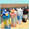 Summer Matte Gradient Travel Water Bottle With Leakproof Seal For Outdoor Activities