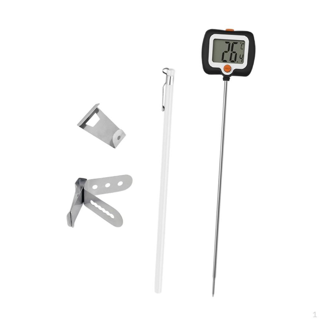 Digital Meat Insert Thermometer Cooking Food Multifunction Long Probe for Candy Beef