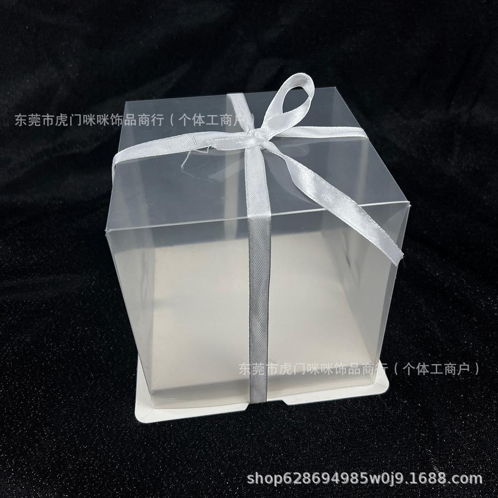 Transparent gift box cake box Internet celebrity durian building block dust cover snack gift box packaging empty box packaging box