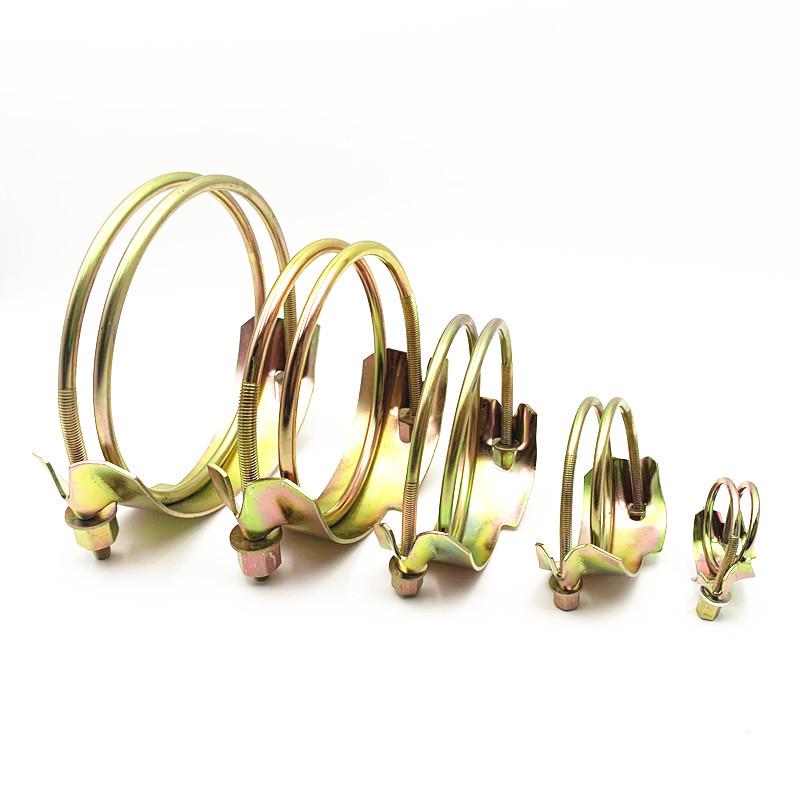 Durable Galvanized Iron Tiger Clip: Anti-Corrosion Strong Hose and Pipe Clamp for Construction