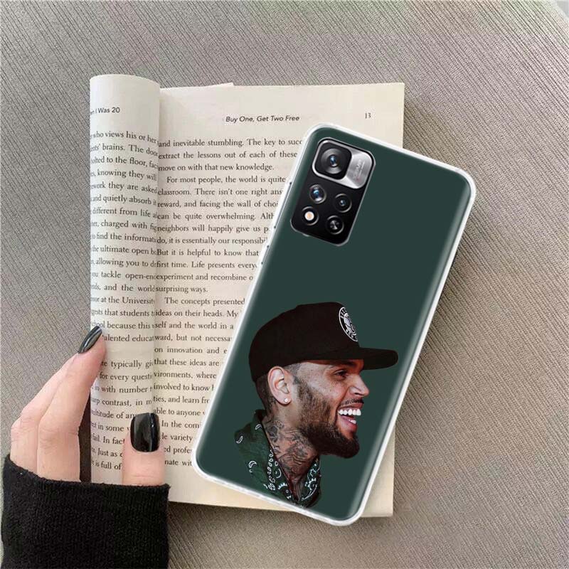 

Chris Brown American Rapper Phone Case For Redmi Note 13 12 Pro Plus 14 15 Pro 5G 11 11T 11E 11S 10 Pro 10S 9 9S Cover Cell Clea Redmi Note 14 4G